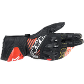 ALPINESTARS GP Tech v2 Gloves - Black/White/Fluo Red - 3XL 3556622-1231-3X